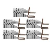 HEATSHAKING 5 Pièces Formulaire D'extension D'ongles en Aluminium Argenté Réutilisable pour Nail Art, Outil Sûr et Pratique pour Manucure Salon ou Usage à Domicile