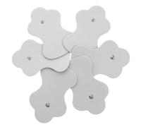 HEATSHAKING 6 pièces de Massage Électrodes Forme de Gourde Réutilisables pour Appareil de Massage Dos Épaules Genoux Coussinets Auto Adhésifs Flexibles pour Relaxation Musculaire et