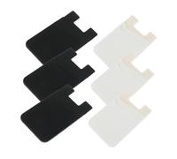 HEATSHAKING 6pièces Porte- Adhésif pour Téléphone Support Silicone pour De Crédit Et Identité Lot de Noirs Blancs Pratique Et pour Smartphones