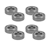 HEATSHAKING 8 Pcs Roulements de Roue Pivotante pour Fauteuil Roulant en Acier Argenté, Technologie à Faible Bruit, Compatible Fourches et Roues Frontales, Usage en Hôpital et Extérieur