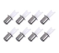 HEATSHAKING 8 Pièces Têtes de Coupe-poils de Nez en Acier et Abs, Accessoires Pratiques pour Épilateur de Nez, Nettoyage Facile des Poils du Visage Oreilles