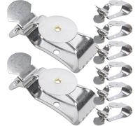 HEATSHAKING 8pcs Pinces de Retenue de Rideau en Acier Inoxydable Argenté, Embrasses de Rideaux Décoratives, Clips Solides Ne Détériorant Pas Les Rideaux