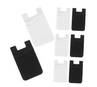 HEATSHAKING 8pièces Pochette Adhésive Silicone pour Téléphone Support De Carte De Crédit Étanche Et Résistant Aux Rayures pour Usage Quotidien Et Voyage pour Cartes Accès Et Plus