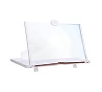 HEATSHAKING Amplificateur Écran Téléphone Blanc Support pour Films Vidéos Et Jeux Loupe HD pour Lecture Confortable Et Protection des Yeux