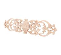 HEATSHAKING Appliques Décoratives en Bois Massif Sculpté Non Peint 40x10x0,9 Cm pour Porte et Meuble, Moulures Décoratives Européennes Classiques, Décoration Murale Polyvalente, Finition