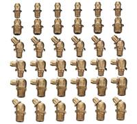 HEATSHAKING Assortiment Graisseurs Cuivre avec Raccords Droits et Coudés Kit pour Lubrification Mécanique Robuste et Rouille