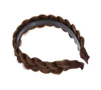 HEATSHAKING Bandeau Tressé Anti-dérapant avec Dents pour Femme Accessoire Cheveux Postiche Naturel Style Torsadé Mariage et Soirée