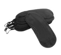 HEATSHAKING Bandeaux Noirs Souples Yeux, Lot de 12 Masques Occultants Sangle Ajustable, Petite Taille, pour Jeux de Rôle et Réunions Entre Amis