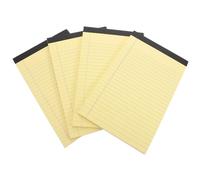 HEATSHAKING Bloc-notes Juridique Jaune 4pcs en Papier à Lignes Larges