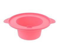 HEATSHAKING Bol de Remplacement en Silicone 400 Ml pour Chauffe-Cire Doublure Réutilisable Rose Chauffage Uniforme pour Épilation et Soins de Beauté à Domicile Salon