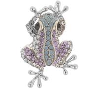 HEATSHAKING Broche à Vêtements Grenouille en Alliage de Zinc, Épingle Esthétique Résistante Décoloration et Qui Ne Déchire Pas Vêtements, Design Unique et Charmant pour Châle ou Foulard