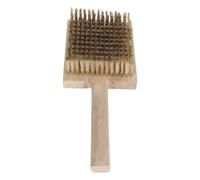 HEATSHAKING Brosse Anti-mousse en Cuivre Manche en Bois, Écologique et Adaptée aux Espaces Étroits, Jardin et Entre les Dalles de Pavage