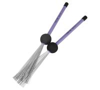 HEATSHAKING Brosse Télescopique pour Nettoyage Pratique pour en Fil D'acier, Balai Métallique Rétractable Solide 1 Paire en Acier et Caoutchouc pour Débutants et Groupes de Musique