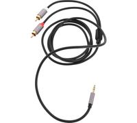HEATSHAKING Câble Audio 3,5 Mm à Double Rca Connecteurs Plaqués Or, Compatible Multi-plateforme, Longueur 1,5 M, pour Enceintes et Appareils Audio