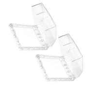 HEATSHAKING Cache-Sonnette Transparent en Plastique 2pcs Boîtier de Sonnette Extérieur Imperméable pour Usage Intérieur et Extérieur Protection la Pluie