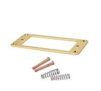 HEATSHAKING Cadre de Micro Humbucker Anneau de Micro Base Plate en Métal Or et Épaisseur 2mm Finition Brillante Élégante pour Habiller et Protéger les Bords pour Guitare