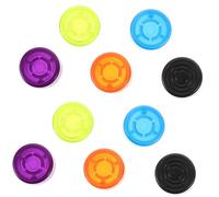 HEATSHAKING Capuchons de Pédale de Guitare en Abs 10pcs Protection pour Pédalier D'effets, Surface Tactile Agrandie, Design Simple et Élégant pour Pédale D'effet Électrique