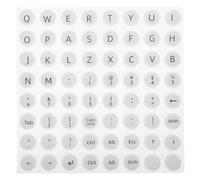 HEATSHAKING Capuchons de Touches en Silicone Semi-Transparents pour Clavier Mécanique, Fatigue Bruit, Adaptés aux Femmes Utilisateurs avec Ongles Longs, Dimensions 12x7,5mm