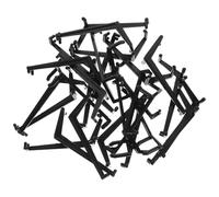 HEATSHAKING Clips de Branches Protège L'écorce en Plastique Noir Lot de 50 Pince à Plier Brindilles et Facilite la Formation des Branches pour Arbres Fruitiers