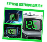 HEATSHAKING Compteur de Vitesse Numérique Voiture Affichage GPS Multifonctionnel Compatible Tableau de Bord Véhicules Polyvalents