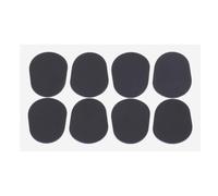 HEATSHAKING Coussins de Clarinette et Patchs pour Saxophone Ténor en Silicone Solide Noir, 8 Pièces, Réduisent les Vibrations et Offrent un Confort pour Musiciens