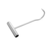 HEATSHAKING Crochet en Fer Galvanisé Multifonction pour Levage et Déplacement de Plaques D'égout, Lève-porte Coulissante, Outil à Crochet Robuste pour Usage Industriel, Extraction