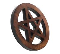 HEATSHAKING Décoration Rétro et Bois pour Table Pentagramme Cérémonie | Étoile à Cinq Branches, Usage Mural Polyvalent, Pièce Artistique pour Autel