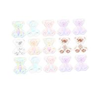 HEATSHAKING Décorations Ongles 80 Pièces Petit Ours Résine Ornement Manucure DIY Fille Accessoires Nail Art pour Décoration Manucure Professionnelle et Personnelle Style Aléatoire