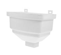 HEATSHAKING Déviateur Carré Pvc 80 x 100 Mm Pour Descente De Gouttière, Entonnoir Incurvé Solide Étanche, Système De Collecte D’eau De Pluie Pour Villa Et Récupération D’eaux Pluviales Extérieur