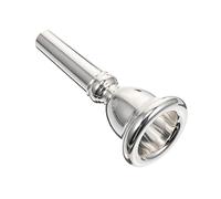 HEATSHAKING Embouchure Euphonium en Cuivre Plaqué Argenté, Remplaçante Solide pour Débutants, pour Concerts et Dîners en Extérieur, Accessoire Musical Fiable