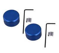 HEATSHAKING Embouts de Pédale en Alliage D'aluminium Bleu pour Guitare Électrique Complète 1 Capuchon, 3 Vis et 1 Poignée, pour Accessoires de Pédalier