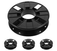 HEATSHAKING Enrouleur de Tuyau Électrique Portable en Plastique Noir 4pcs pour Rangement Facile des Bobines de Filament Imprimante 3d Design Esthétique Moderne