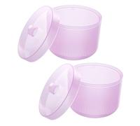 HEATSHAKING Ensemble De 2 Tasses De Pour Outils à Ongles Violet, Réservoir à Deux Couches Filtre, Haute Température, Pour Manucure Et Pédicure à Domicile