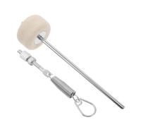 HEATSHAKING Ensemble de Marteaux pour Pédale de Grosse Caisse Double avec Tige Forgée et Mécanisme de Ressort Réglable en Métal et Feutre, de Bruit, Compatible, Pratique à Domicile Dortoirs