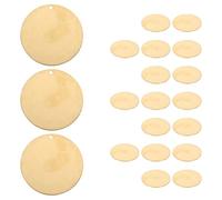 HEATSHAKING Étiquettes en Laiton Rondes pour Vannes 35 Mm, 20 Pièces, Étiquettes Vierges Robustes pour Équipement de Plomberie, Identification Facile, Adaptées pour Tuyaux D'eau et Vannes