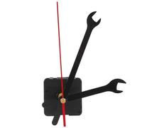 HEATSHAKING Kit de Remplacement du Mécanisme Horloge à Quartz Silencieux Aiguilles en Plastique Noir, Installation Facile pour Horloge Murale Bureau ou École