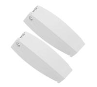 HEATSHAKING Lot de 2 Loquets de Porte Pliables en Plastique Solide Blanc, Cale-porte pour Camping-car, Bateau et Remorque, Clips Universels pour Maintenir Portes de Compartiment Ouvertes,