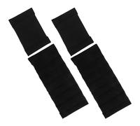 HEATSHAKING Lot de 4 Inserts pour Appareil Photo Séparateurs Amovibles en Velours Noir, Coussinets Rembourrés Antichoc, Compatibles Paquet à Dos Photo, Protection Renforcée du Matériel