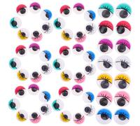 HEATSHAKING Lot De 50 Yeux Mobiles En Plastique Pour Animaux En Peluche, Autocollants Ronds Colorés De 20 Mm, Pour, Scrapbooking, Fabrication De Jouets