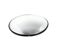 HEATSHAKING Miroir Convexe de Sécurité Noir 30 Cm en Pp et PC pour Réduire les Angles Morts Autour des Bâtiments et Ateliers, Circulation et Prévenir les Accidents