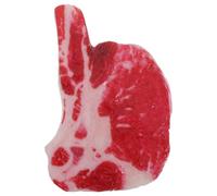 HEATSHAKING Modèle Réaliste de Steak de Bœuf en PVC Rouge, Accessoire Alimentaire Factice Léger, Facile à Nettoyer, pour Décoration Cuisine et Outils Pédagogiques