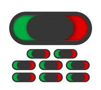 HEATSHAKING Panneaux de Porte 9pcs en Acrylique Rouge et Vert, Indicateurs de Présence pour Porte de Salle de Réunion et Dortoir, Assurant Confidentialité et Utilisation Polyvalente