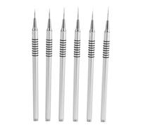 HEATSHAKING Pinceaux pour Nail Art Set de Outils Variés Pinceau Biseauté pour Eyeliner Pinceau Fin pour Ongles Embout de Ponceuse à Ongles Embout de Ponceuse