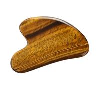 HEATSHAKING Planche de Massage Gua Sha en Pierre D'œil de Tigre pour Soin Cosmétique et Soutien Lymphatique, Outil Guasha Pratique pour Masseur Corporel et Visage