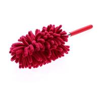 HEATSHAKING Plumeau Extensible en Chenille Rouge Manche Télescopique et Poignée Antidérapante pour Dépoussiérage des Meubles et Stores