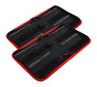 HEATSHAKING Pochette de Rangement en Tissu Oxford 2pcs pour Outils Électriques et Embouts, Design Portable et Multiusage, pour Atelier et Réparation à Domicile