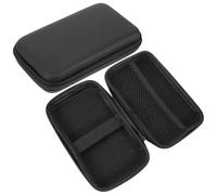 HEATSHAKING Pochette de Rangement pour Câbles USB et Cordons d'alimentation en Eva Design Multi-Compartiments et Poches Multiples pour Voyage Pratique et Accès Rapide, Lot de 2