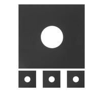 HEATSHAKING Pochettes Extérieures Résistantes Déchirure Lot de 4 pour Disques Vinyles et 12 Pouces en Papier Kraft Noir Faciles à Utiliser Une Efficace