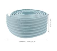 HEATSHAKING Protecteur pour Marches d'Escalier Autocollant Double Couche Coussinets en Mousse Bleu Clair pour Échelle de Lit Superposé Couverture Antidérapante pour Protection et Confort