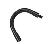 HEATSHAKING Rallonge de Microphone Noire 18 CM Connexion 3/8 Tuyau en Alliage pour Pied de Micro Extension Solide Compatible Support Micro pour Studio et Enregistrement